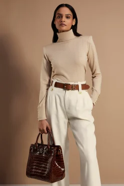 Clearance Victoria Cashmere Roll Neck Women Knitwear