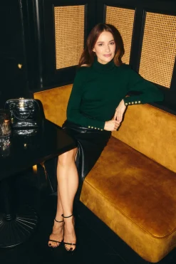 Discount Victoria Cashmere Roll Neck Women Knitwear