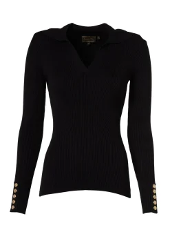 Online V-Neck Rib Top Women Tops|Knitwear
