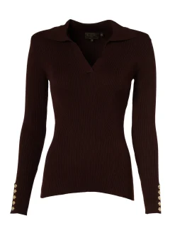 Best V-Neck Rib Top Women Tops|Knitwear