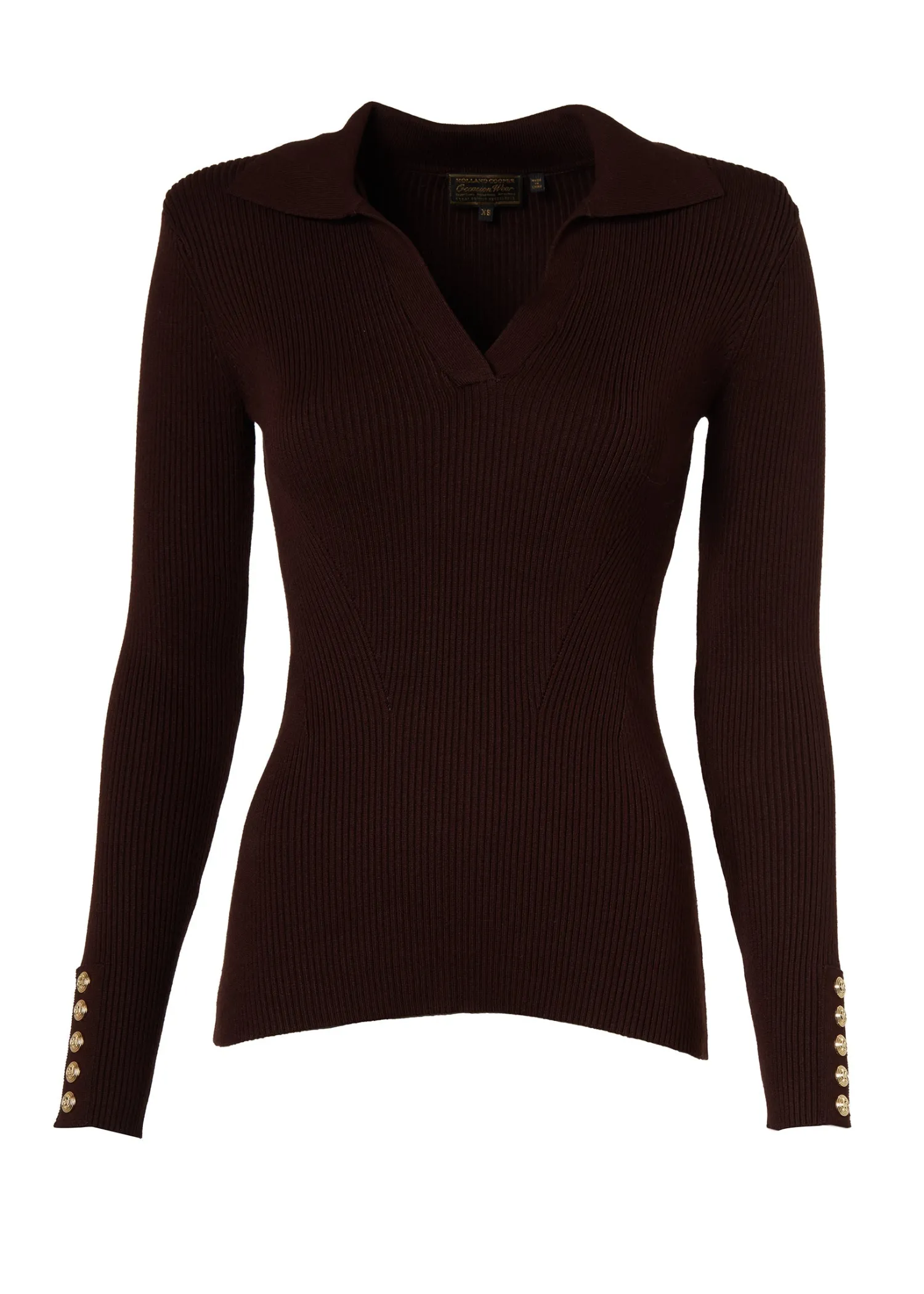 Best V-Neck Rib Top Women Tops|Knitwear