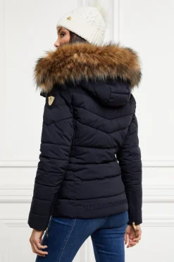 Hot Whistler Puffer Jacket (Ink Navy) Women Jackets