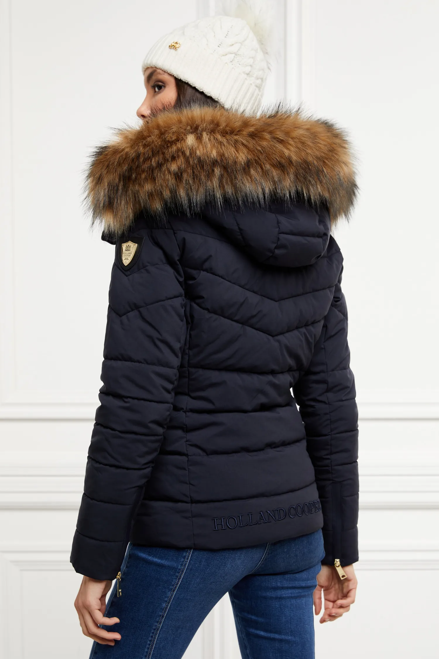 Hot Whistler Puffer Jacket (Ink Navy) Women Jackets