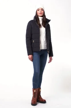 Hot Whistler Puffer Jacket (Ink Navy) Women Jackets