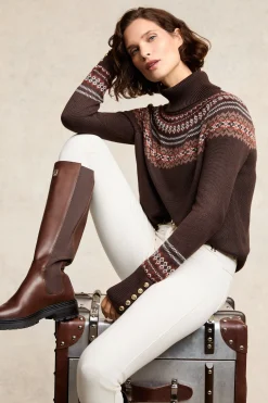 Hot Whistler Roll Neck Knit Women Knitwear