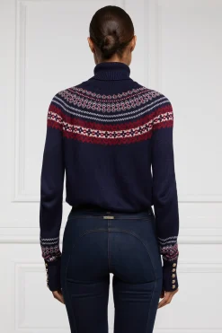 Online Whistler Roll Neck Knit (Ink Navy) Women Knitwear