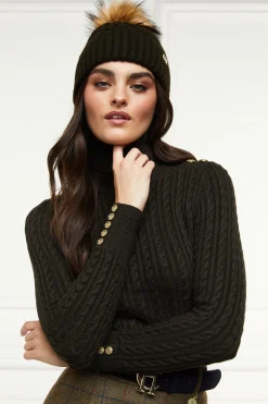 Discount Windsor Bobble Hat (Fern Green) Women Hats & Headbands|Hats & Headbands