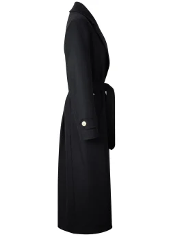 Best Wrap Coat (Soft Black) Women Coats|Tailoring