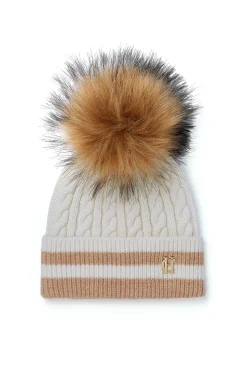 Fashion Zoe Bobble Hat ( Stripe) Women Hats & Headbands|Hats & Headbands