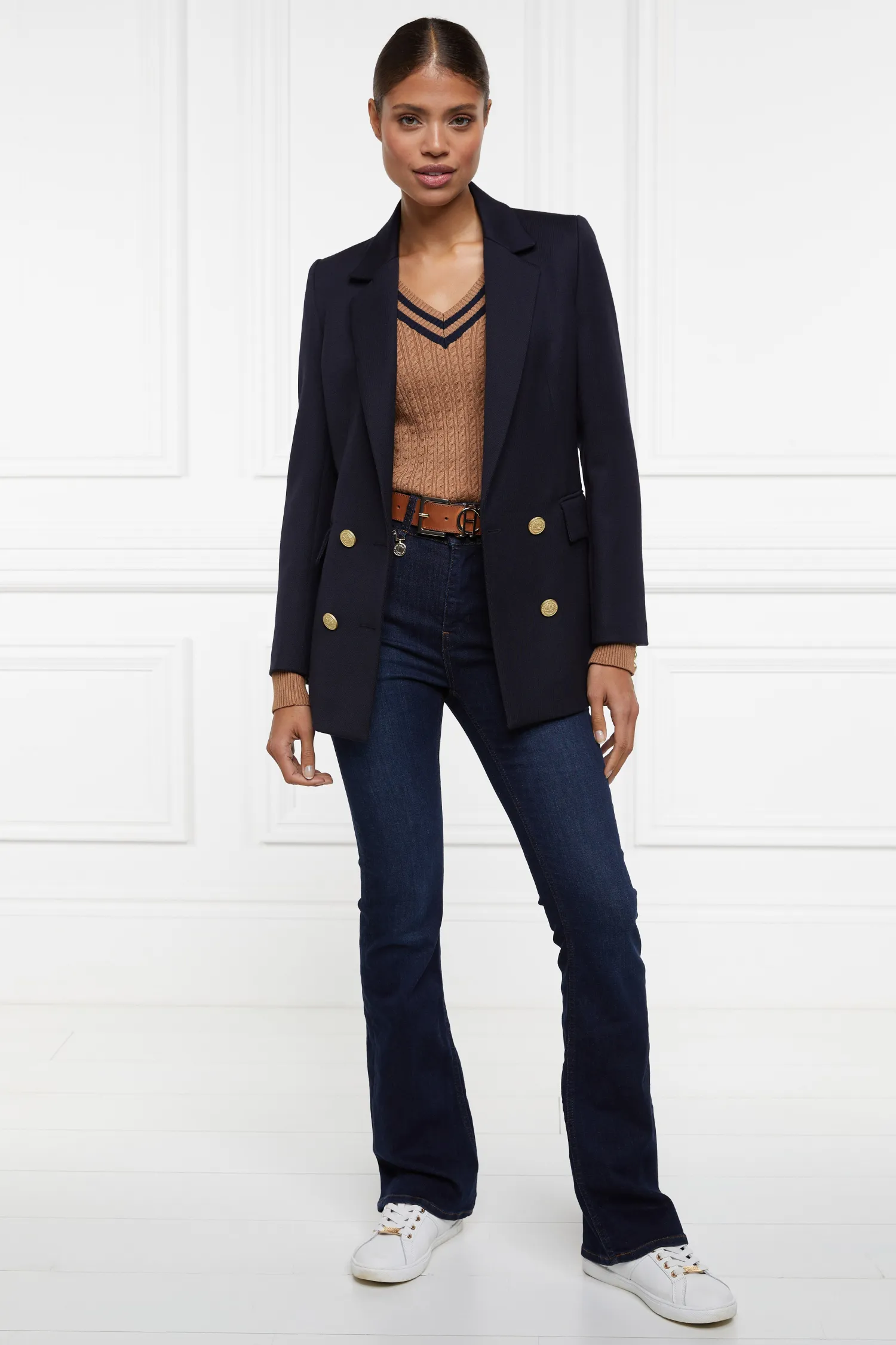 New Zoe Knit (Dark Camel Marl) Women Knitwear