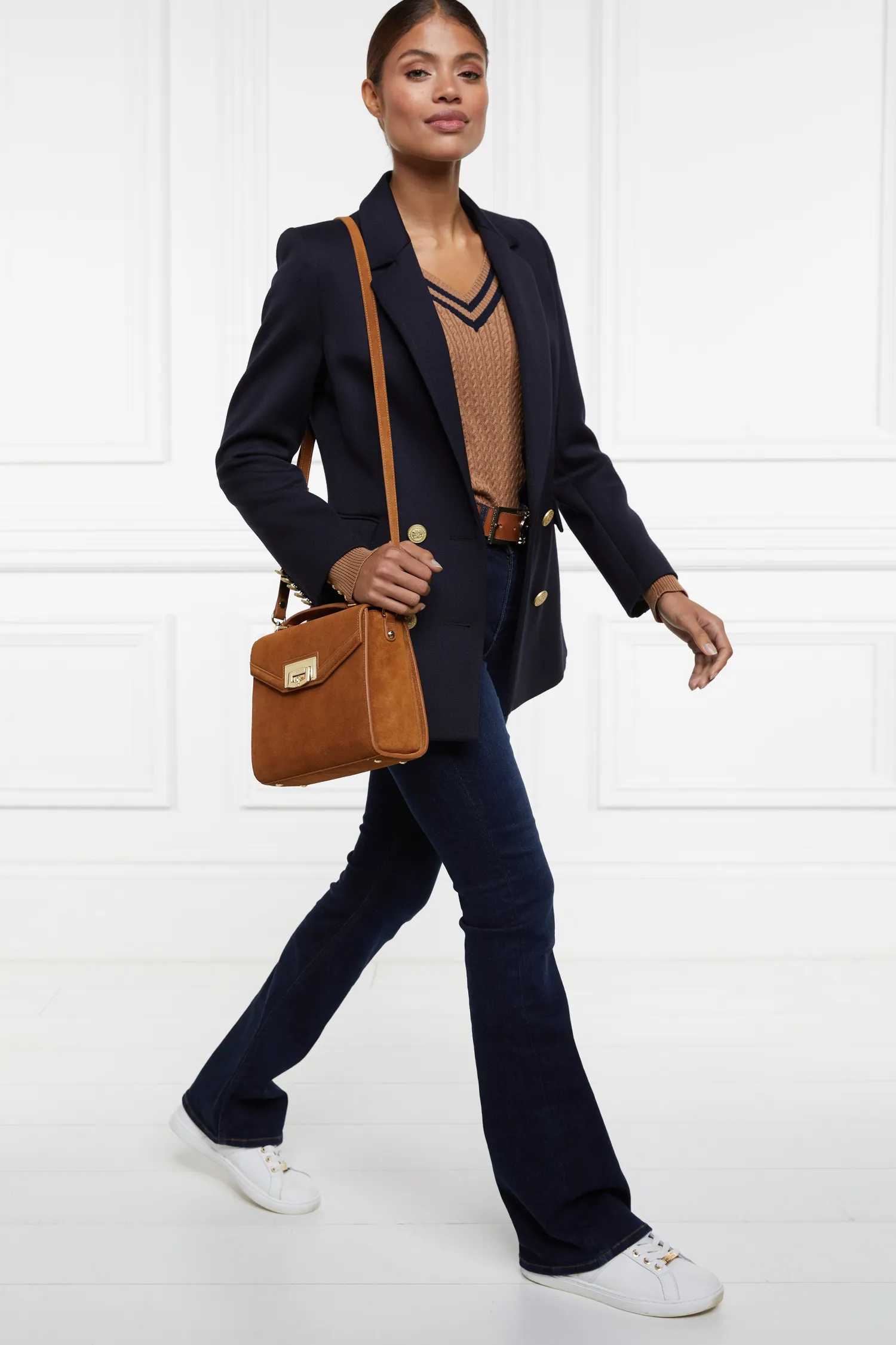 New Zoe Knit (Dark Camel Marl) Women Knitwear