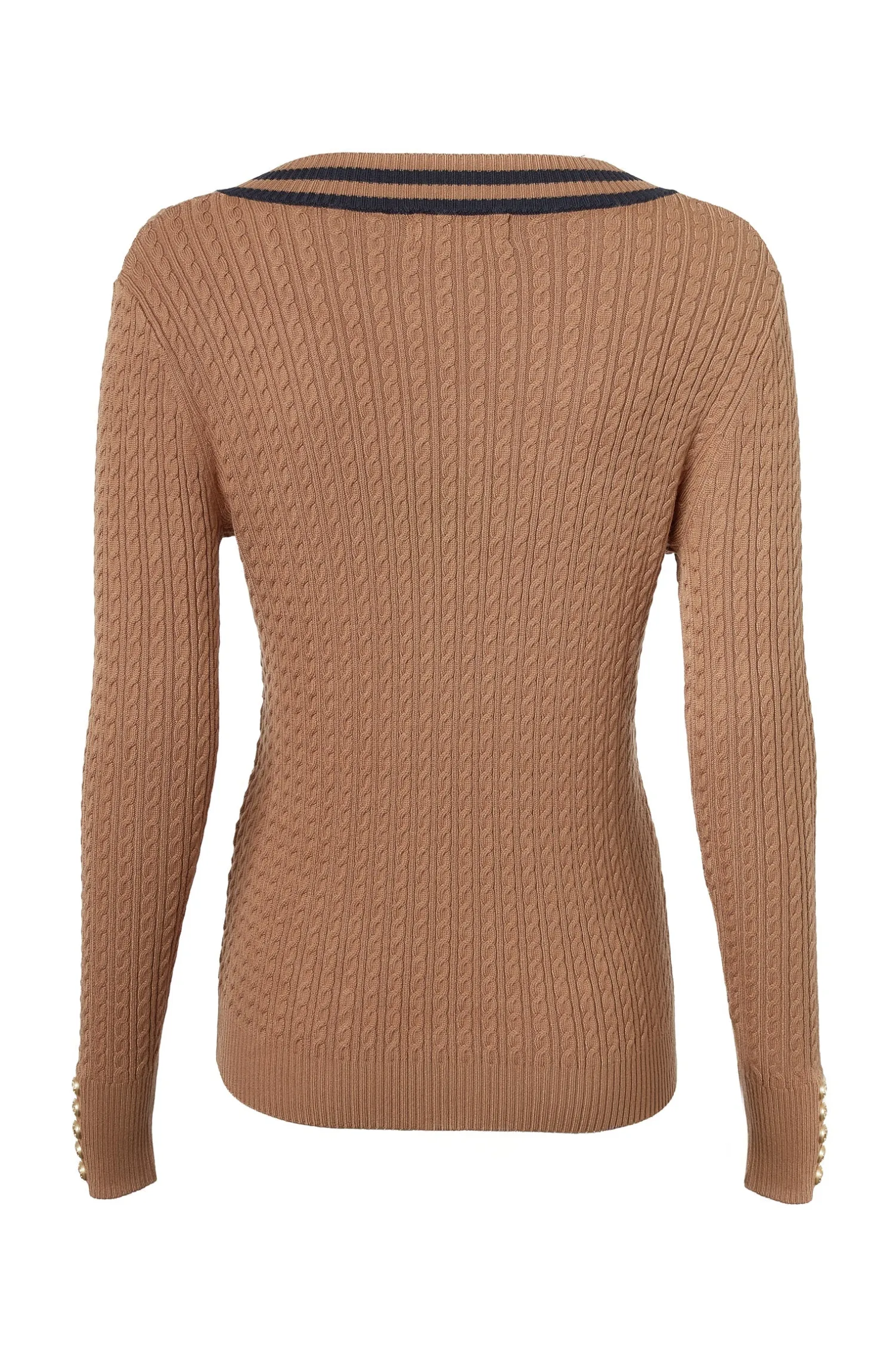 New Zoe Knit (Dark Camel Marl) Women Knitwear