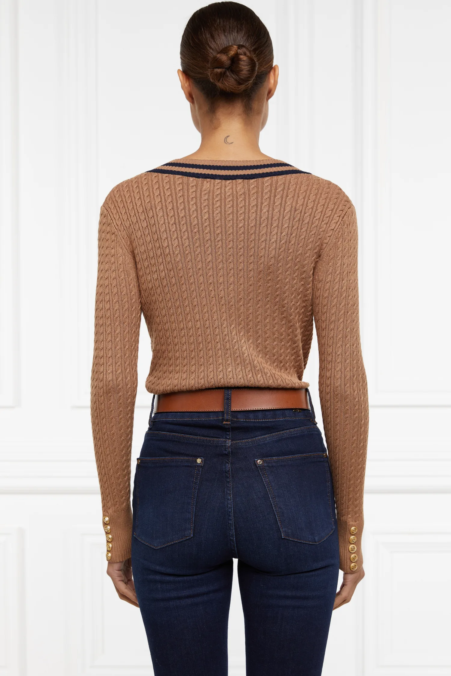 New Zoe Knit (Dark Camel Marl) Women Knitwear