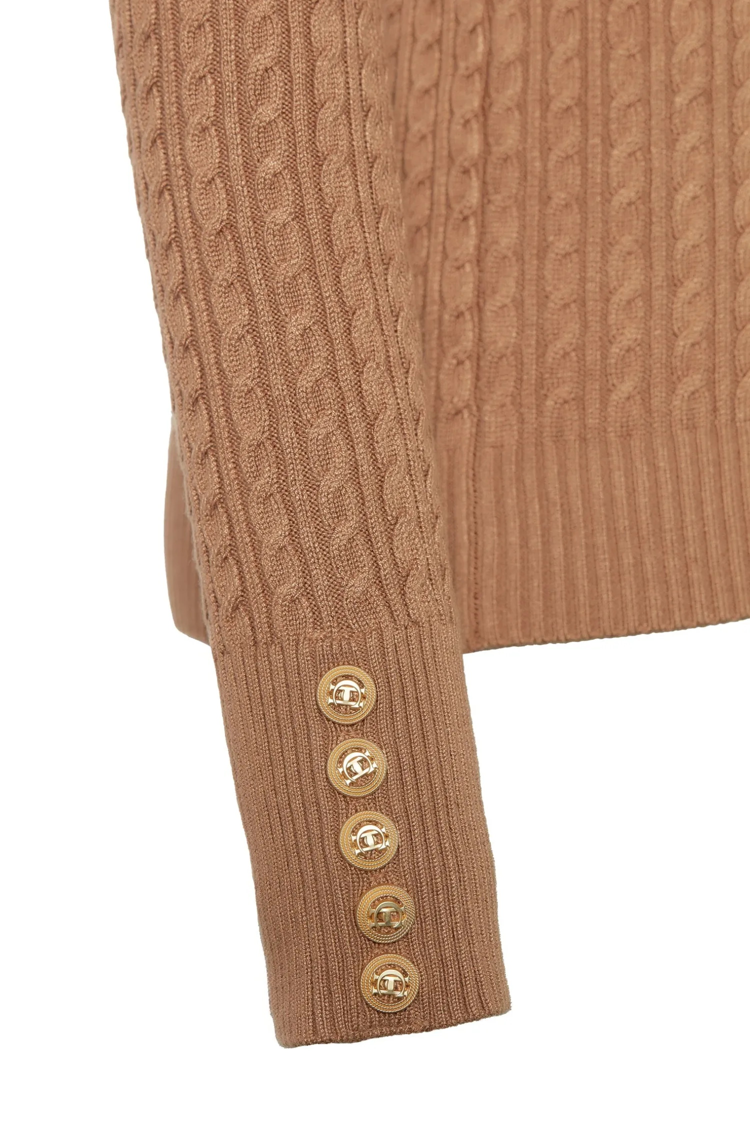 New Zoe Knit (Dark Camel Marl) Women Knitwear